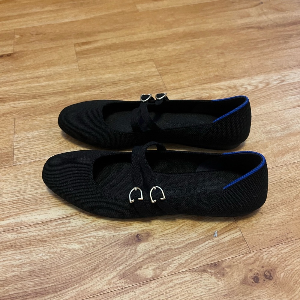 Rothy’s Black Mary Jane Flats